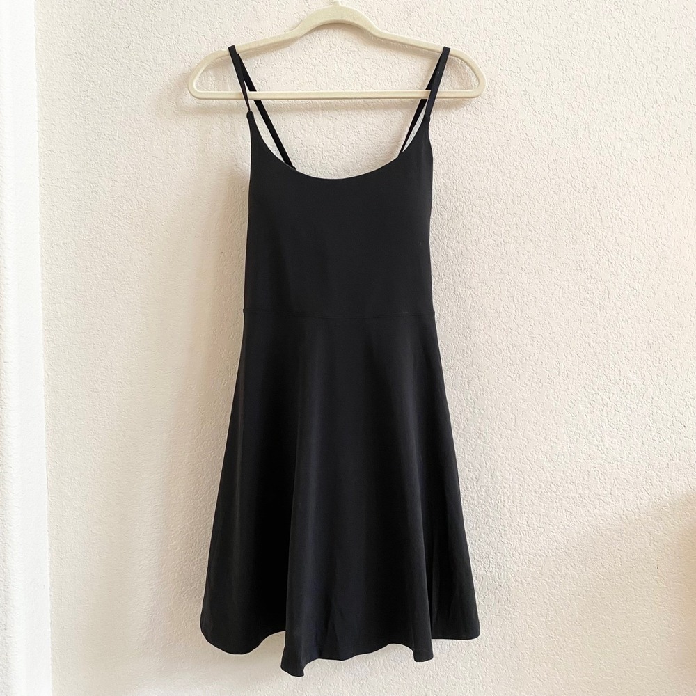 Ewedoos Black Athletic‎ Exercise Tennis Dress with Built-in Shorts XL
